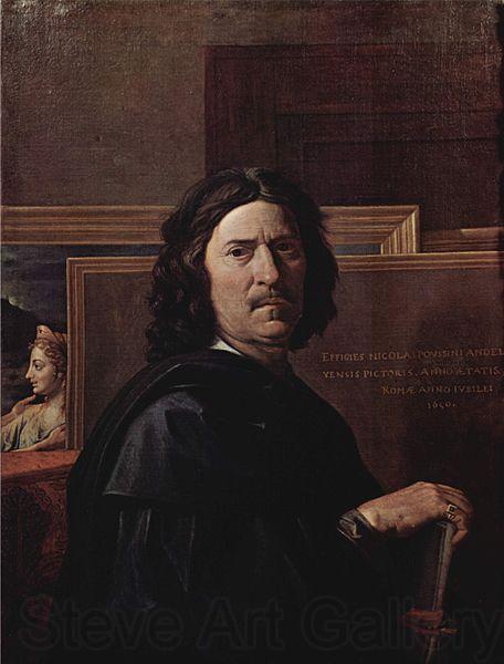 Nicolas Poussin Self-portrait Norge oil painting art